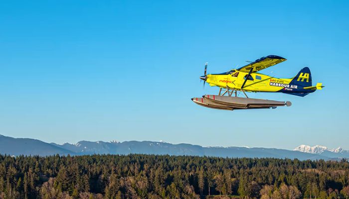 Harbour Airs electric plane in action. — Harbour Air.