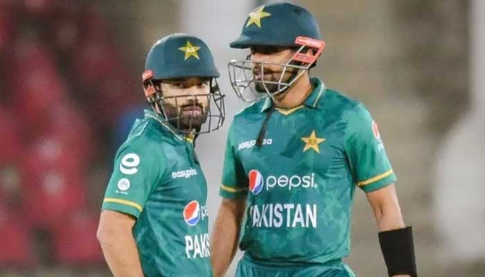 Pakistan’s opening pair Mohammad Rizwan (L) and Babar Azam (R). Photo: PCB/file