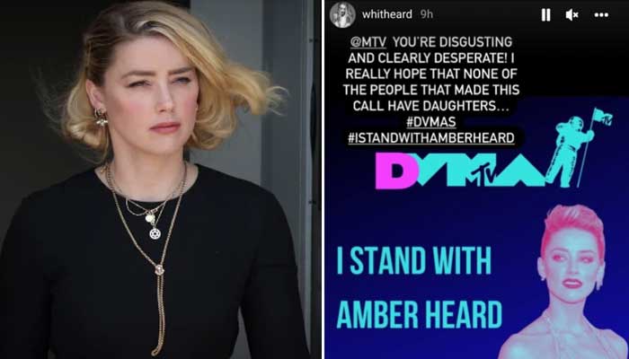 Amber Heard’s sister reacts to Johnny Depps appearance at VMAs