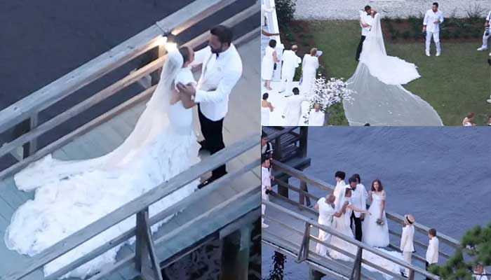 Jennifer Lopez and Ben Afflecks wedding guest breaks hearts of the newlyweds