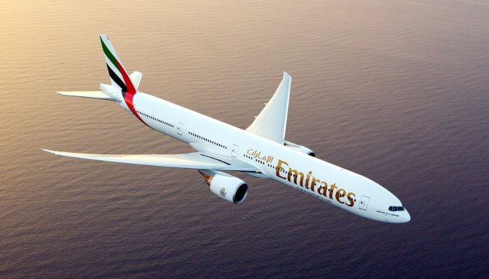 An emirates airplane. — Emirates