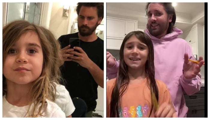 Scott Disick looks every inch the family man as he bonded with daughter Pen...