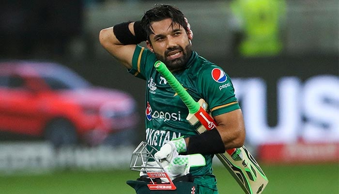 Pakistan´s Mohammad Rizwan leaves the field after being dismissed during the Asia Cup Twenty20 international cricket Super Four match between India and Pakistan at the Dubai International Cricket Stadium in Dubai on September 4, 2022. — AFP/File