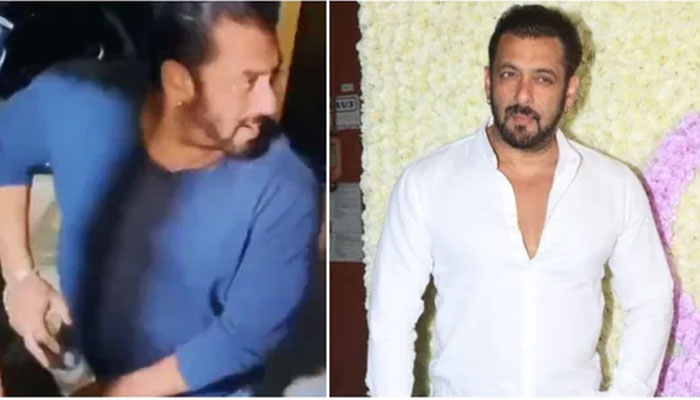 Salman Khan puzzled his fans after he was seen putting a glass in his pocket