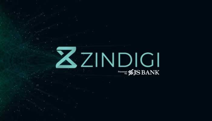 The logo of Zindigi app, which is powered by JS bank. — Zindigi