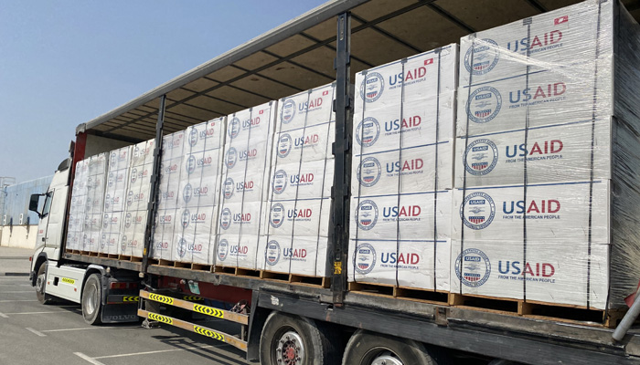 USAID supplies for flood affectees in Pakistan. -Courtesy USAID
