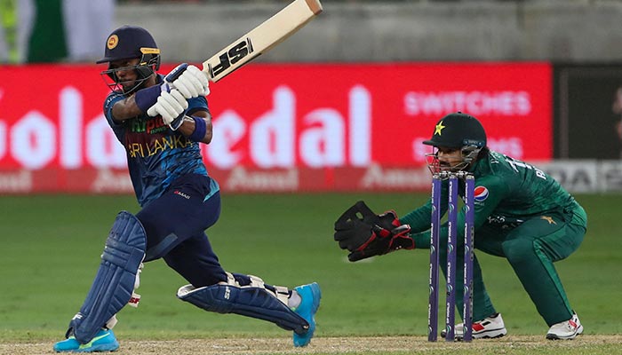 Sri Lanka´s Pathum Nissanka plays a shot during the Asia Cup Twenty20 international cricket Super Four match between Pakistan and Sri Lanka at the Dubai International Cricket Stadium in Dubai on September 9, 2022. — AFP/File