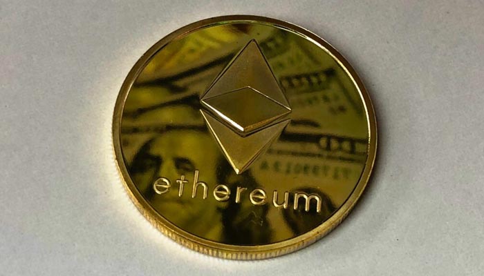 Image of an ethereum coin. — Twitter/File