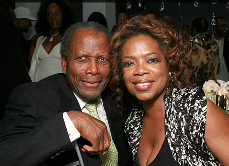 Winfrey long considered Poitier a mentor and friend; they are pictured together n Los Angeles in February 2007