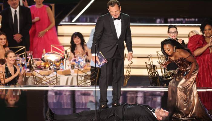 Quinta Brunson ‘not bothered’ by Jimmy Kimmel ‘gatecrashing’ her Emmys winning moment