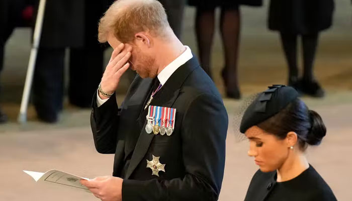 Prince Harry controls tears as he honours beloved Queen in London: Photo