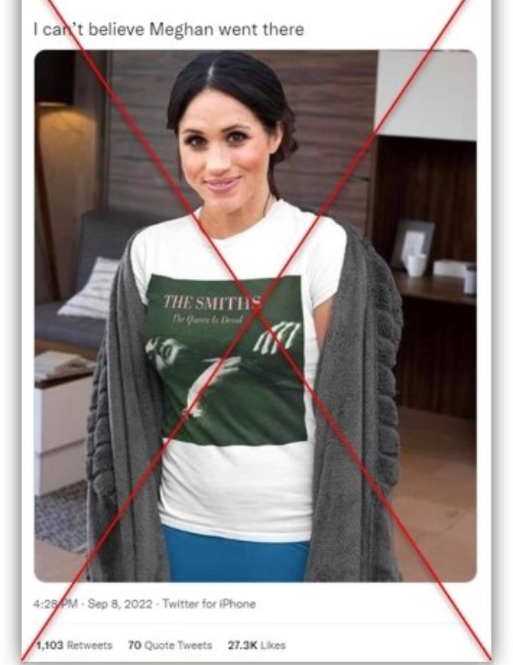 Fake picture of Meghan Markle circulates online after queens death