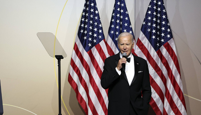 Presiden AS Joe Biden menyampaikan sambutan pada gala tahunan Institut Kaukus Hispanik Kongres ke-45 pada 15 September 2022 di Washington, DC.  —AFP