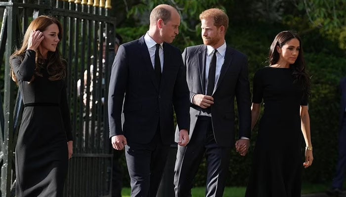 Meghan Markle, Kate Middleton, Prince William and Harry still estranged but side by side for Queen
