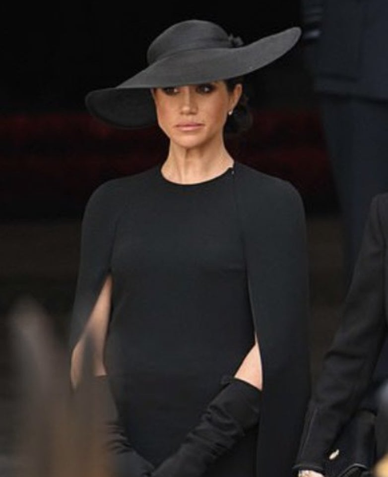 Meghan Markles pictures from Queens funeral stir speculations about her pregnancy