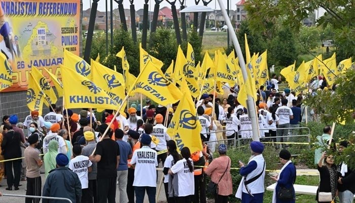 Thousands of Sikhs who came out for the Khalistan Refrendum. — Photo by author