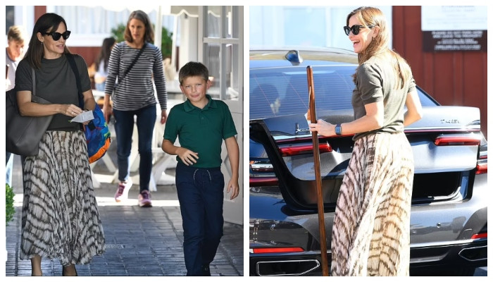 Jennifer Garner looks stunning in a skirt during family get together: Photos