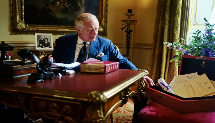 Charles seen working as King in new picture released by Buckingham Palace