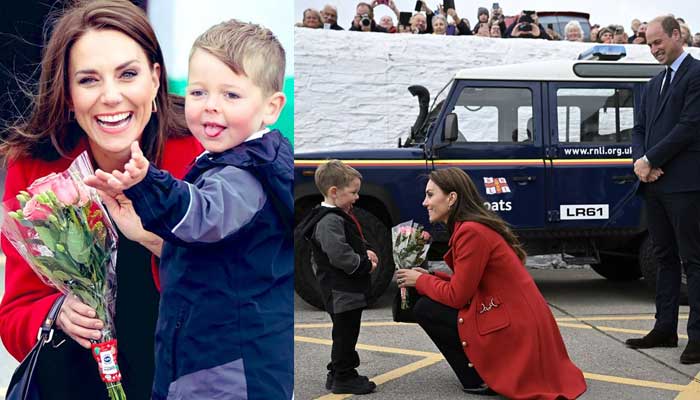 Kate Middleton and Prince William receive heroes welcome on their first visit to Wales