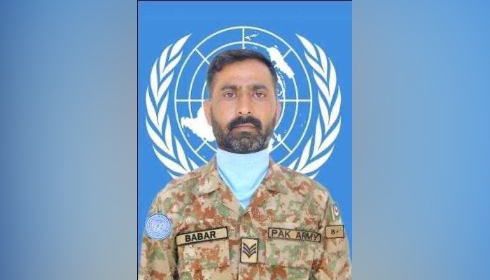 Pakistani peacekeeper Havaldar Babar Siddique. — ISPR/File