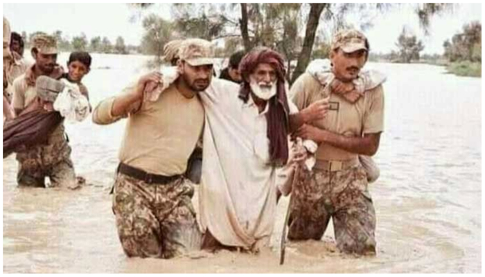 Pakistan Army troops rescue stranded flood victims in Balochistan — ISPR/ File