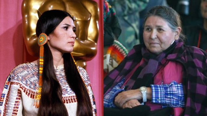 When John Wayne was held by six men to stop him attack Sacheen Littlefeather