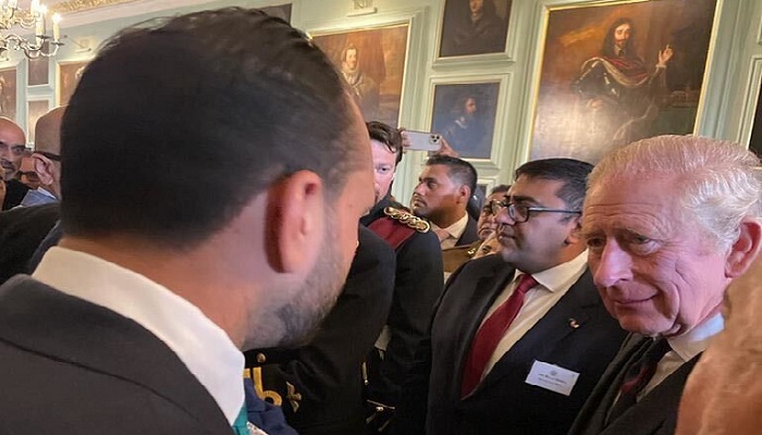 Honorary ambassador-at-large on investment Zeeshan Shah meets with King Charles III in Edinburgh. — Courtesy our correspondent