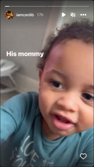 Cardi B posts heartwarming clip of baby Wave saying ‘mommy’ online