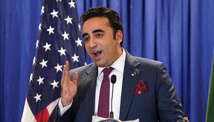 Pakistans Foreign Minister Bilawal Bhutto-Zardari speaks following his meeting with US Secretary of State Antony Blinken at the State Department in Washington, DC, September 26, 2022. — AFP/File
