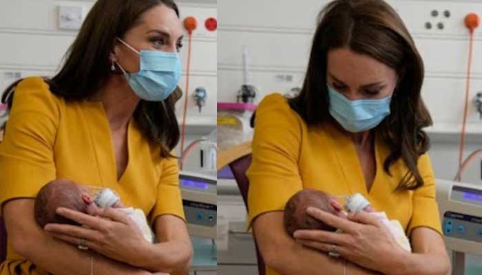 Kate Middleton loves newborn baby as she visits maternity unit of a hospital