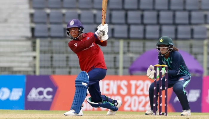 Natthakan Chantham was the star of Thailands chase with a 51-ball 61. — Courtesy Asian Cricket Council