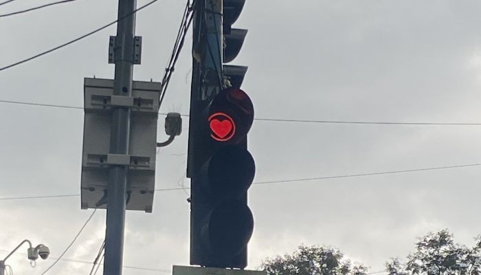 Hindistan’daki bu kırmızı kalp trafik ışıkları ne anlama geliyor?