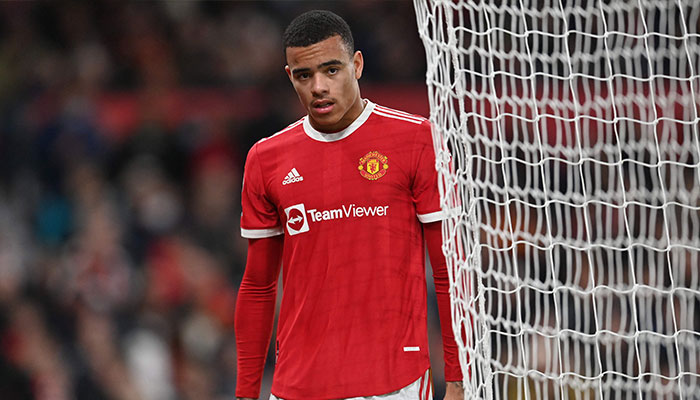Manchester United´s English striker Mason Greenwood is substituted during the English Premier League football match between Manchester United and Wolverhampton Wanderers at Old Trafford in Manchester, northwest England on January 3, 2022. — AFP