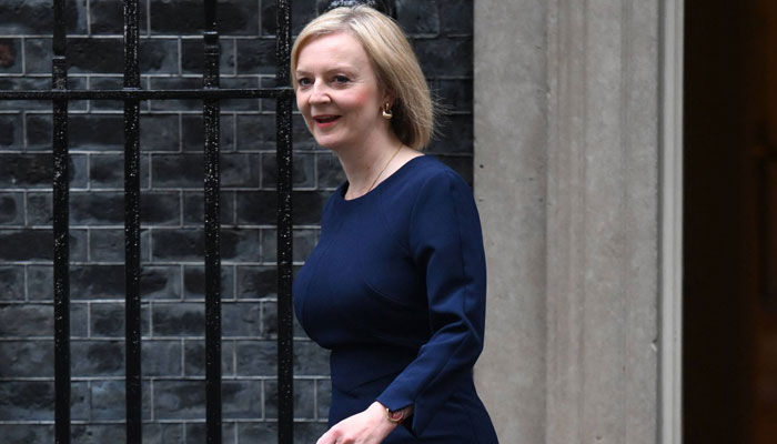 British Prime Minister Liz Truss leaves No. 10 Downing Street. — AFP/File