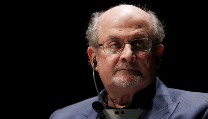 Author Salman Rushdie during an interview. — AFP/File