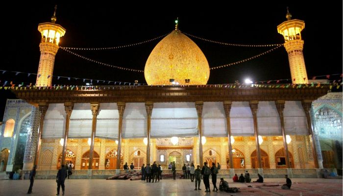 Iranian security forces deploy following an armed attack at the Shah Cheragh mausoleum in the city of Shiraz on October 26, 2022.— AFP