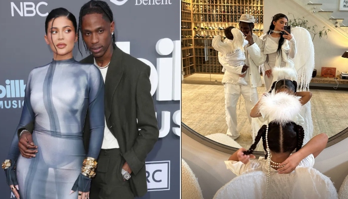 Kylie Jenner, Travis Scott celebrate Halloween in angelic costumes amid cheating rumors
