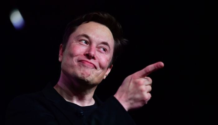 In this file photo taken March 14, 2019, Tesla CEO Elon Musk speaks during the unveiling of the new Tesla Model Y in Hawthorne, California.  - AFP