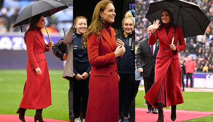 Kate Middleton fuels pregnancy rumours with her latest appearance in stunning red outfit