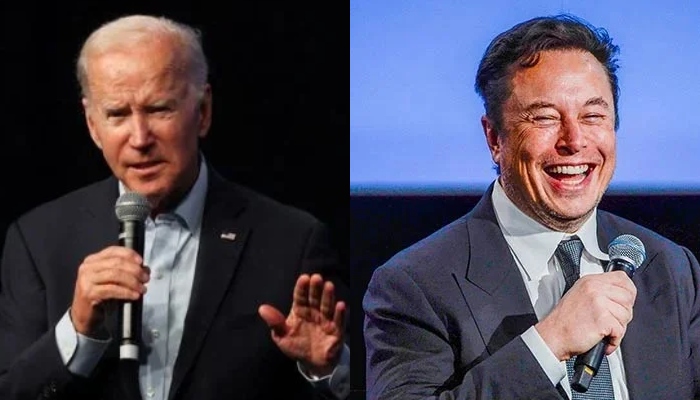 US President Joe Biden (left) and billionaire Elon Musk (right). — AFP/File