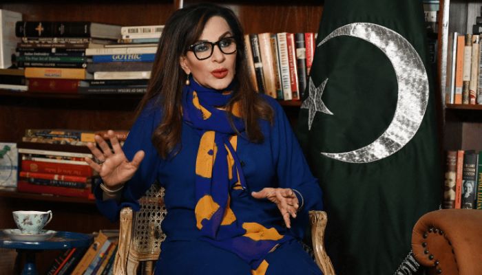 Minister for Climate Change Sherry Rehman speaks during an interview in Islamabad. — AFP/file