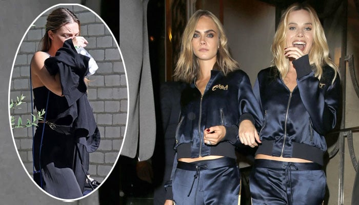 Margot Robbie sets record straight about crying outside Cara Delevingnes house