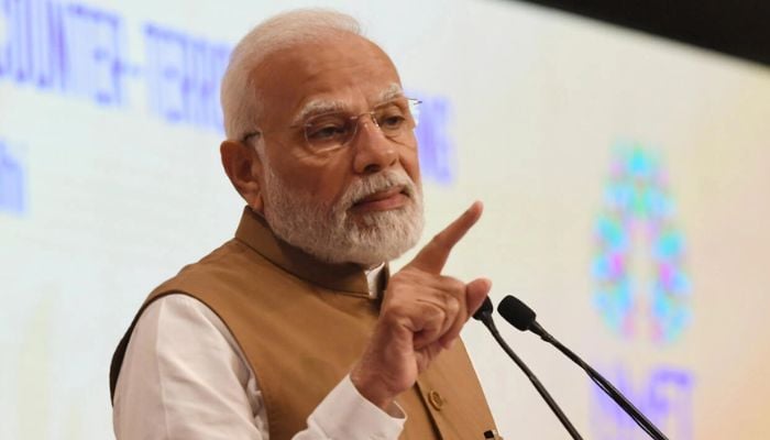 Hindistan Başbakanı Narendra Modi, dijital para birimlerinin terör operasyonları için finansmanı ortadan kaldırmak için daha fazla düzenlemeye ihtiyacı olduğunu söyledi.— AFP