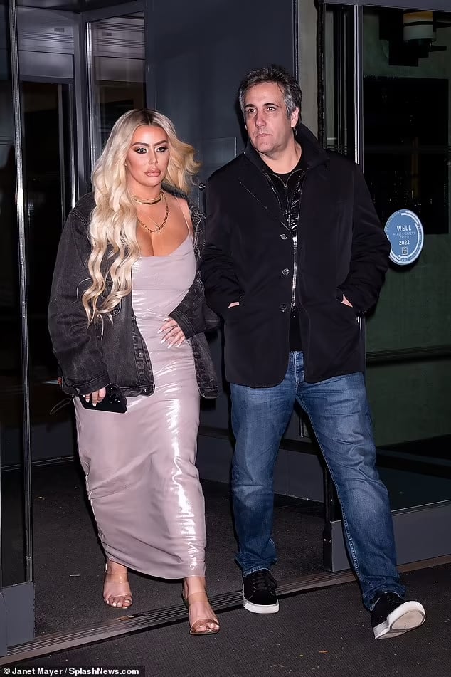 Aubrey ODay spotted with Donald Trumps ex-lawyer Michael Cohen for drinks