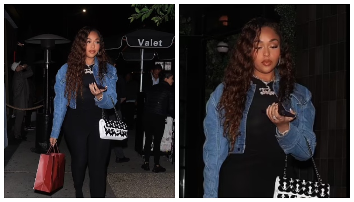 Kylie Jenners ex-BFF Jordyn Woods is the epitome of class in black skin-tight catsuit