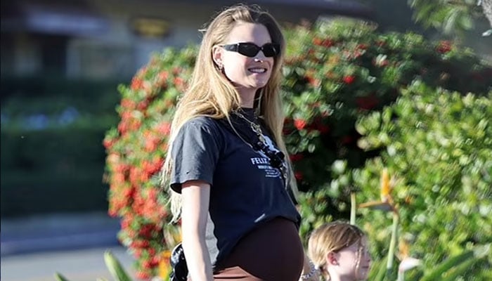 Pregnant Behati Prinsloo steps out for shopping in Santa Barbara without Adam Levine