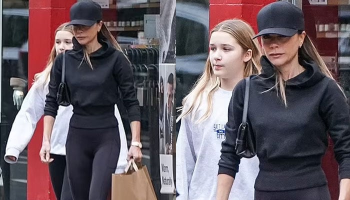 Victoria Beckham steps out with Harper Seven for shopping in London