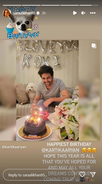 Sara Ali Khan sends wishes to Kartik Aaryan on his birthday