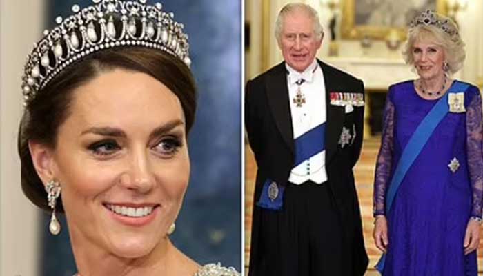 Kate Middleton Wears First Tiara as Princess of Wales at State Banquet