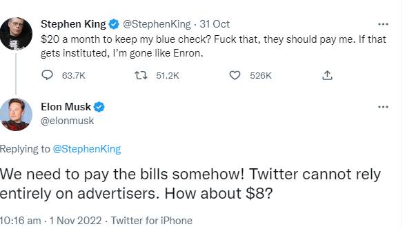 Stephen King calls out Twitter CEO Elon Musk over advertisers’ pulling out ads from social media